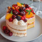 Summer Fruit Sangria Cake Recipe