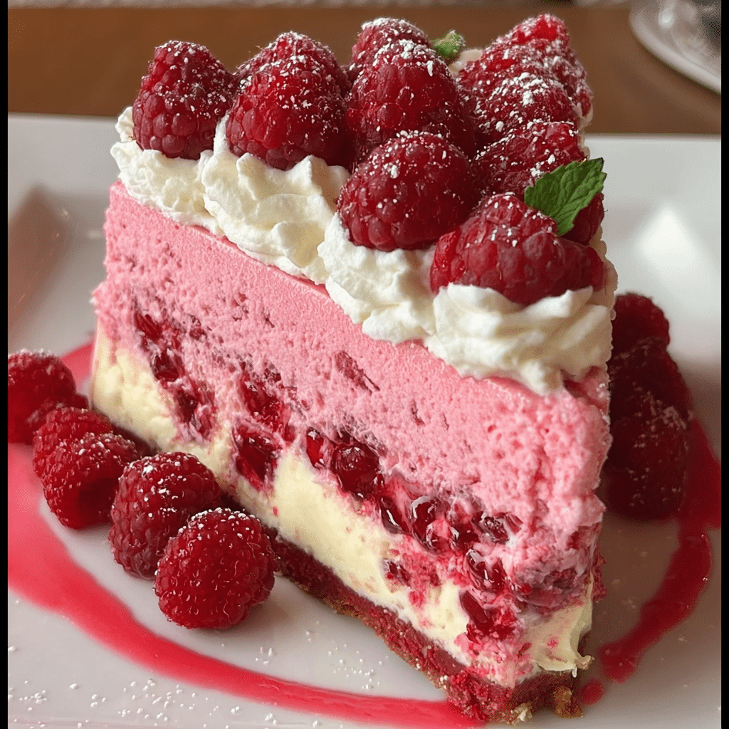 Pink Velvet Raspberry Cheesecake