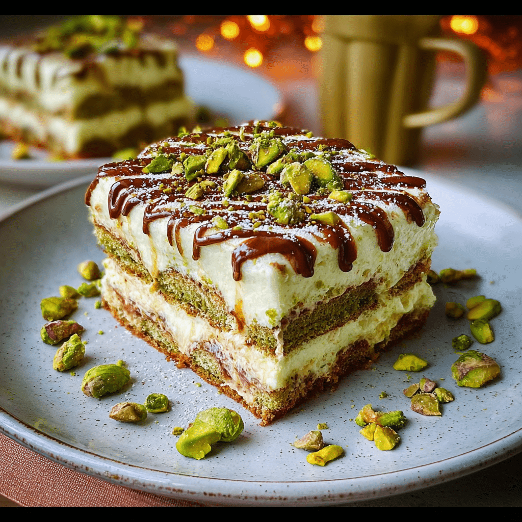 Pistachio Tiramisu
