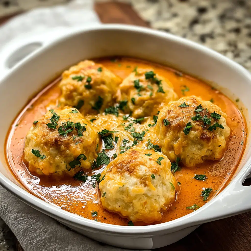 Tomato Soup with Cheddar Bay Dumplings Recipe