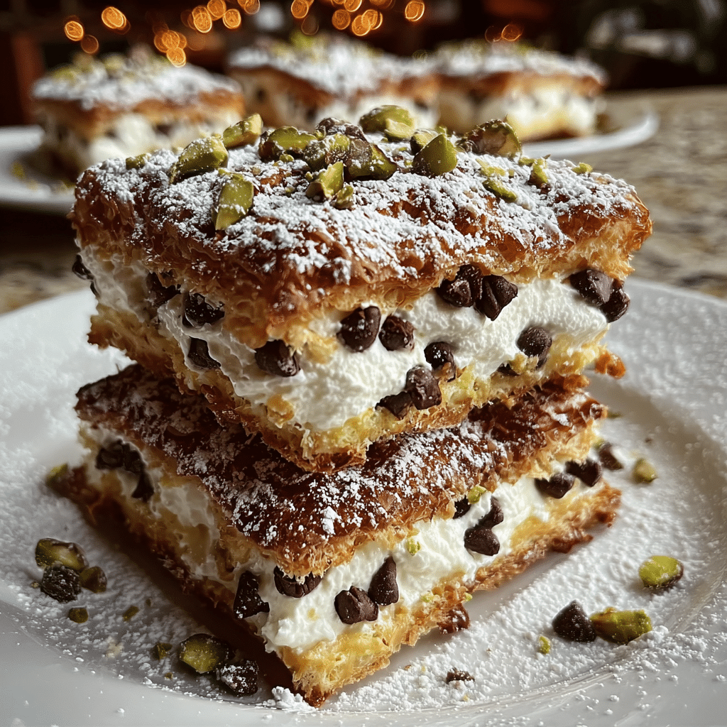 Classic Cannoli Squares