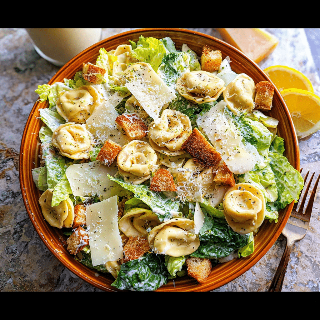 Cheese Tortellini Caesar Salad