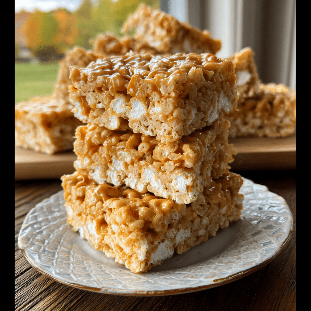 Brown Butter Dulce de Leche Rice Krispie