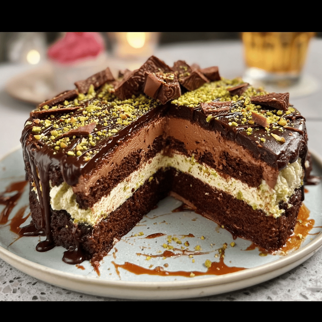 Dubai Chocolate Cake