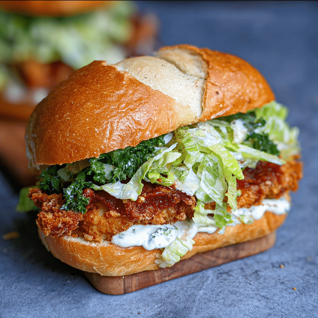 Crispy Chicken Caesar Sandwich