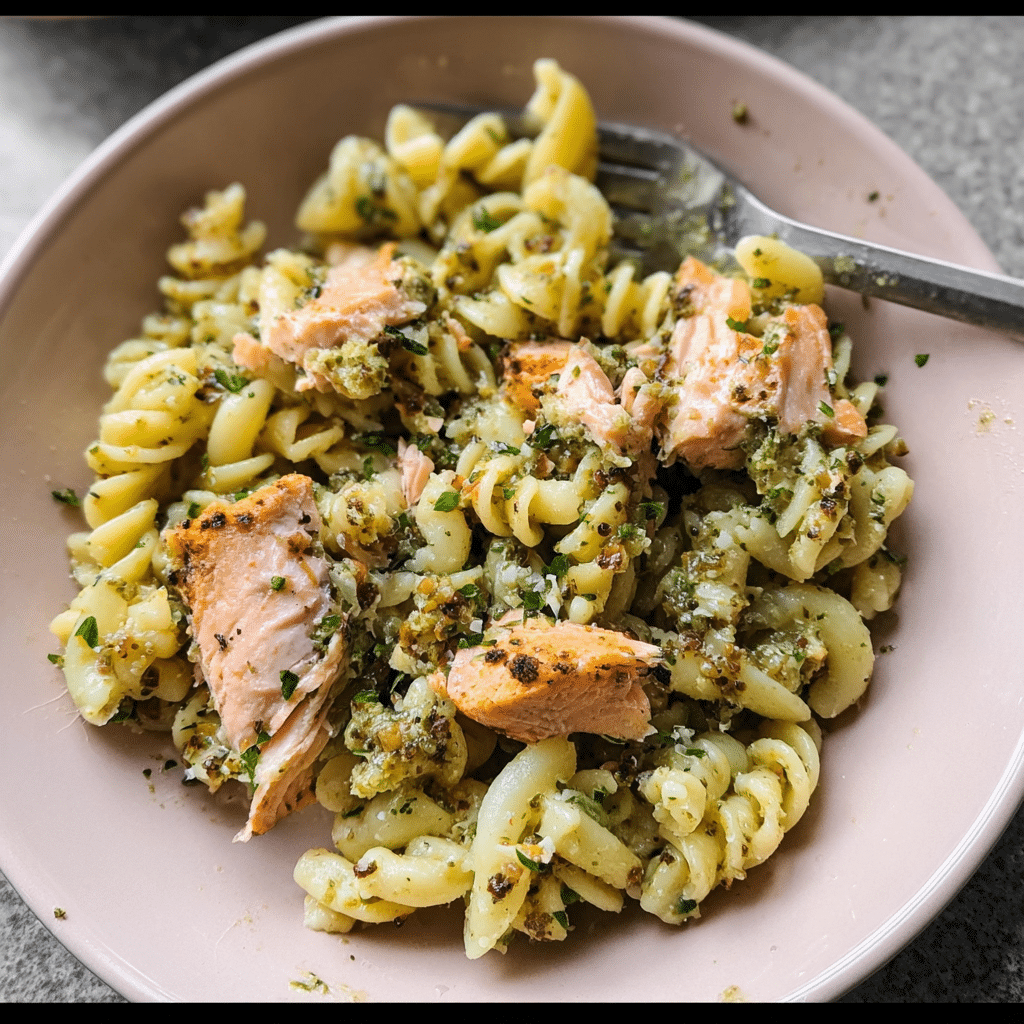Salmon Pesto Pasta