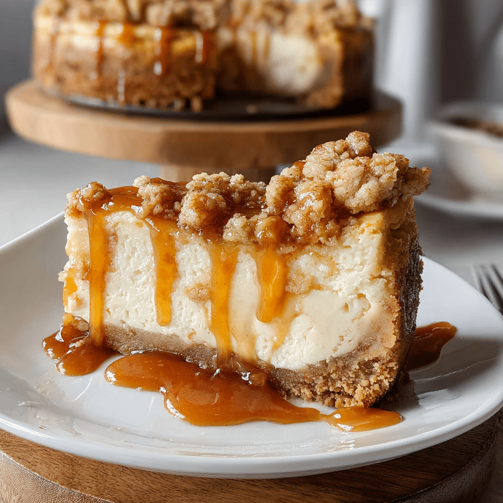 Apple Crumble Cheesecake