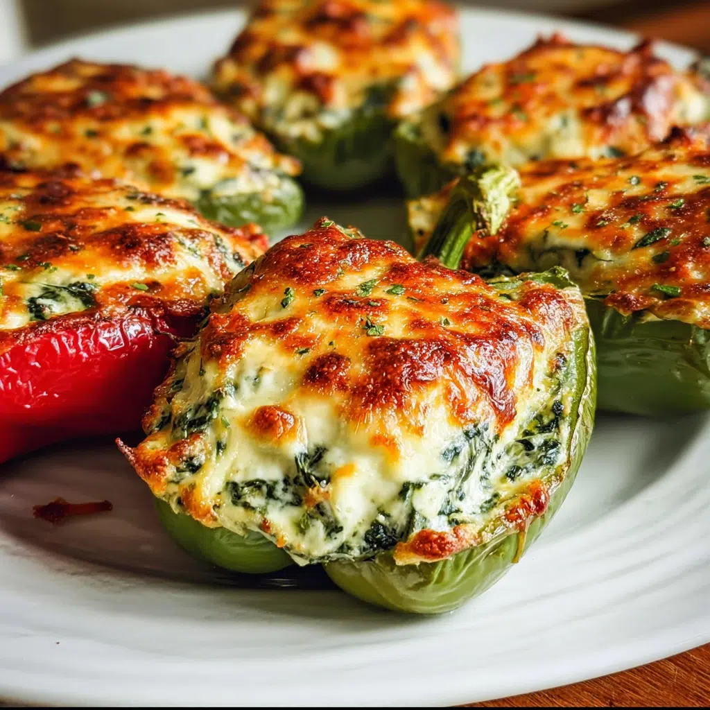 Spinach and Ricotta Stuffed Peppers