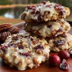 No-Bake Cranberry Pecan Praline Cookies Recipe