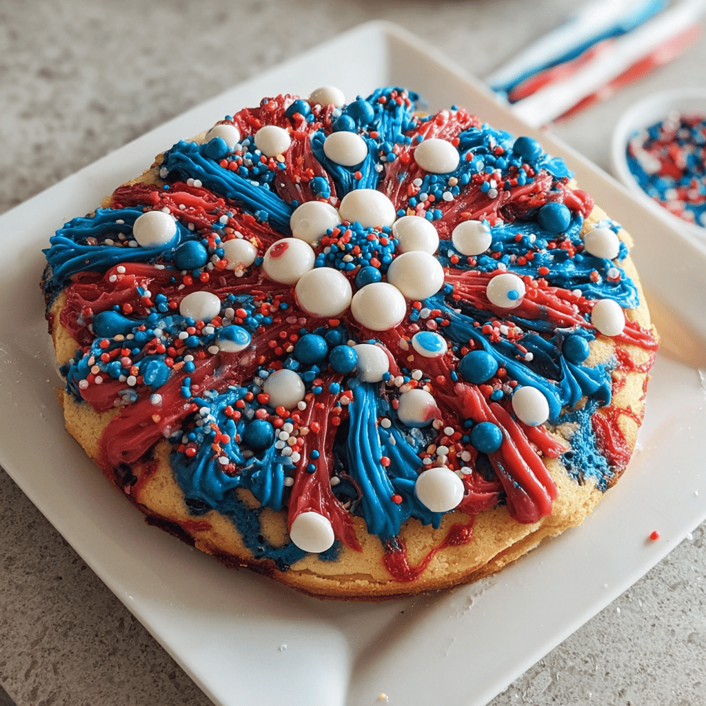 Fireworks Sugar Cookie Cake Recipe