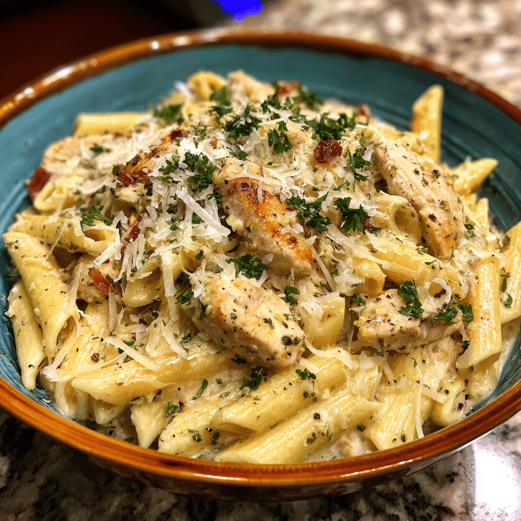 Garlic Parmesan Chicken and Pasta
