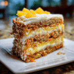 Pineapple Carrot Cream Cake Recipe