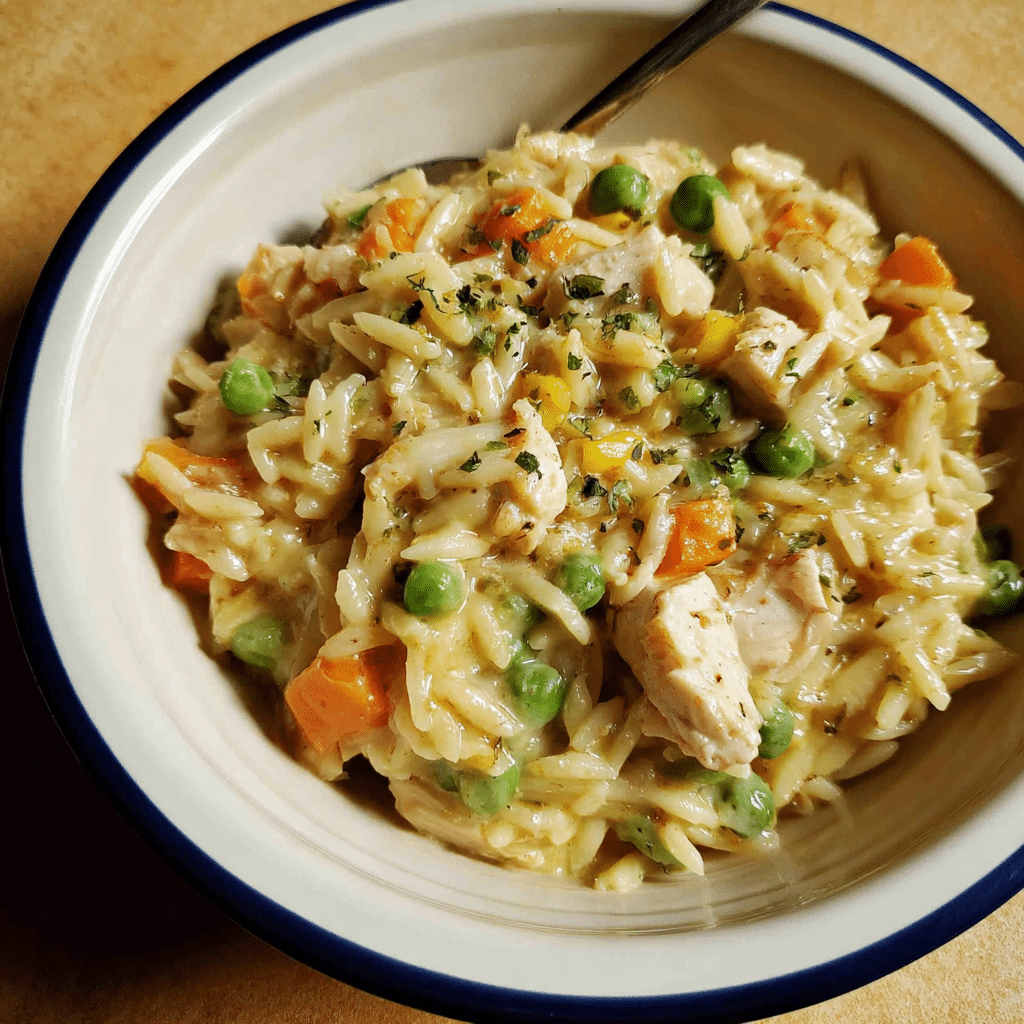 One Pot Chicken Pot Pie Orzo
