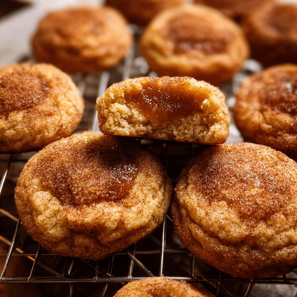 Apple Butter Snickerdoodle Cookies