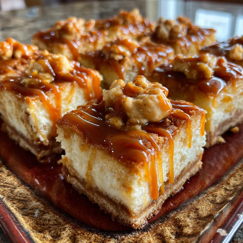 Caramel Apple Cheesecake Bars