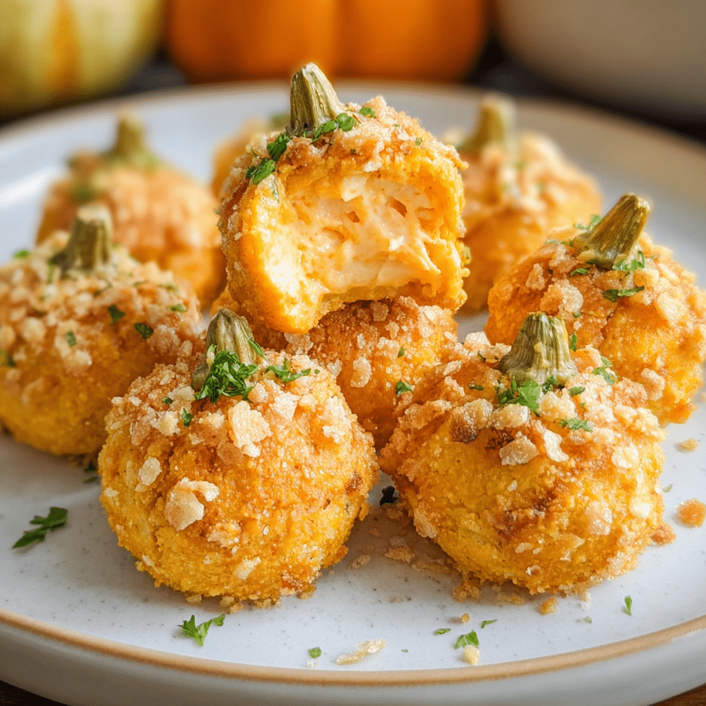 Mini Pumpkin Cheeseballs