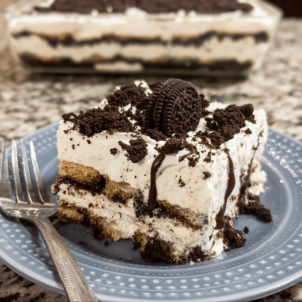 Tiramisu Oreo Icebox Cake
