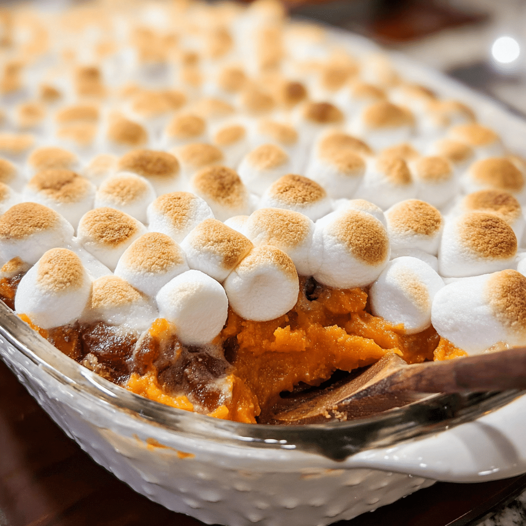 Sweet Potato Casserole with Marshmallows