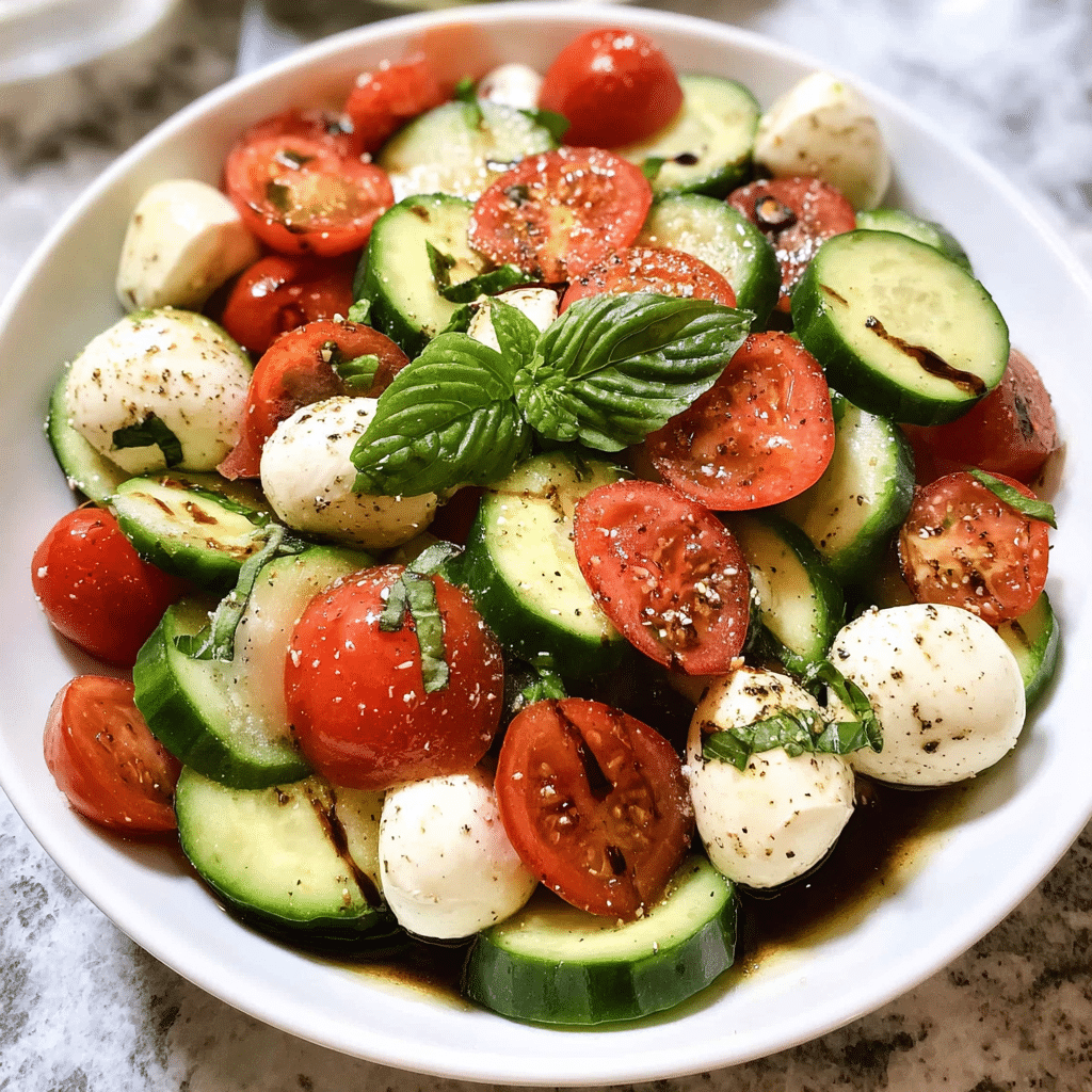 Cucumber Caprese Salad