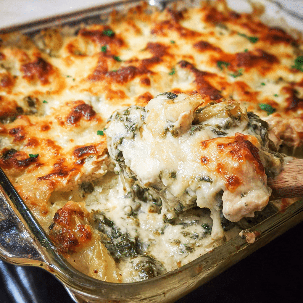 Chicken Spinach Casserole