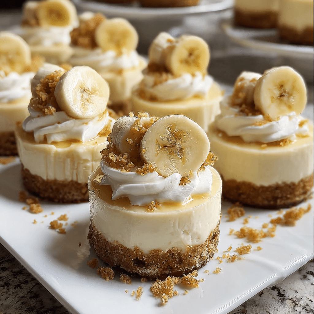 Mini Banana Pudding Cheesecakes