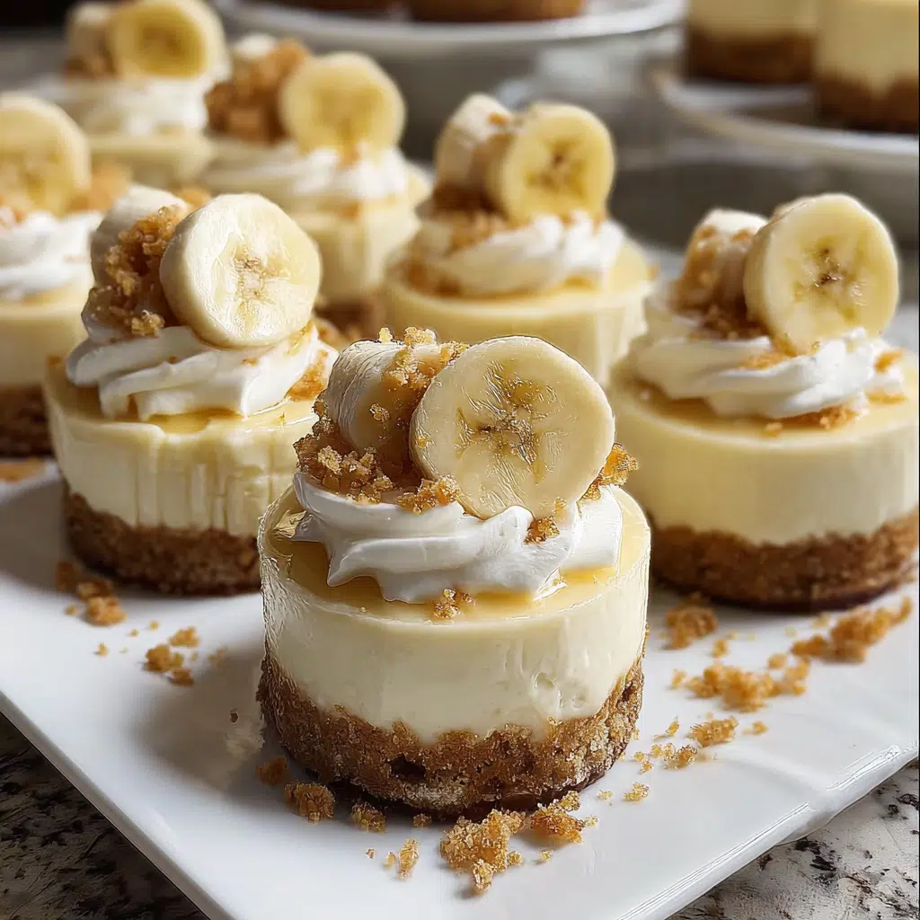 Mini Banana Pudding Cheesecakes