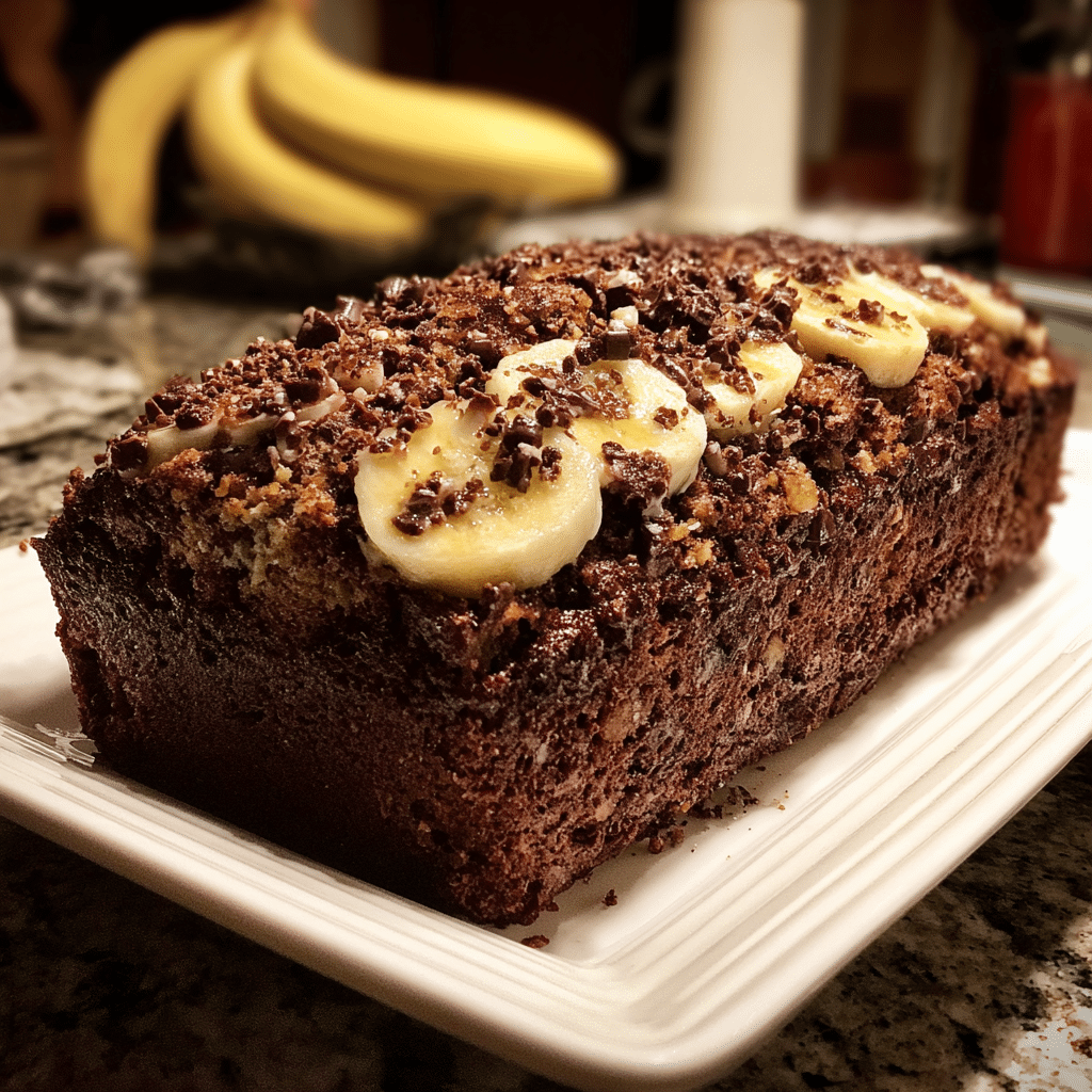 Chocolate protein banana bread