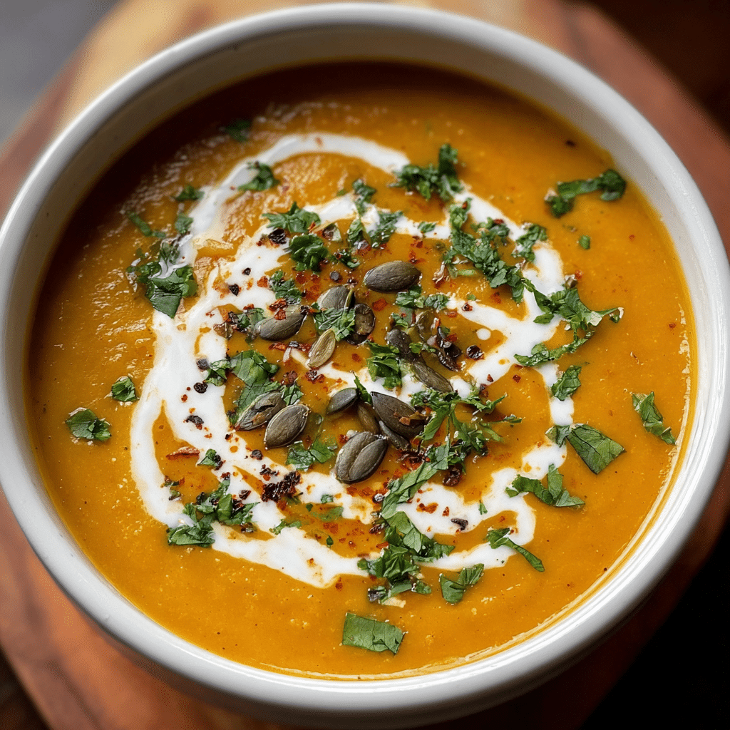 Creamy Coconut Curry Pumpkin Soup