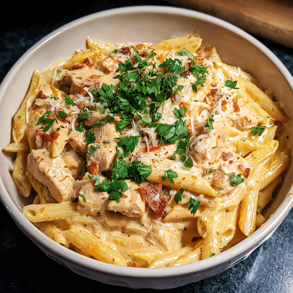 Crock Pot Creamy Cajun Chicken Pasta