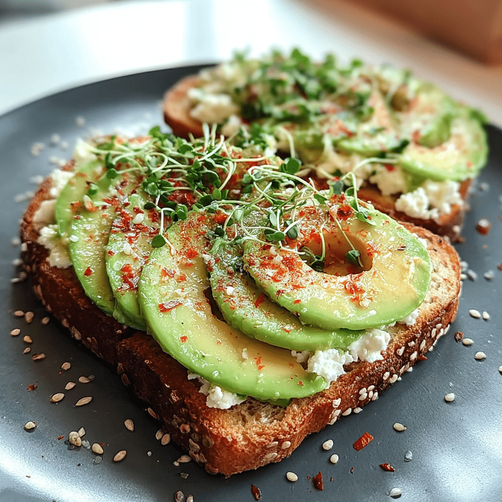Cottage Cheese Avocado Toast