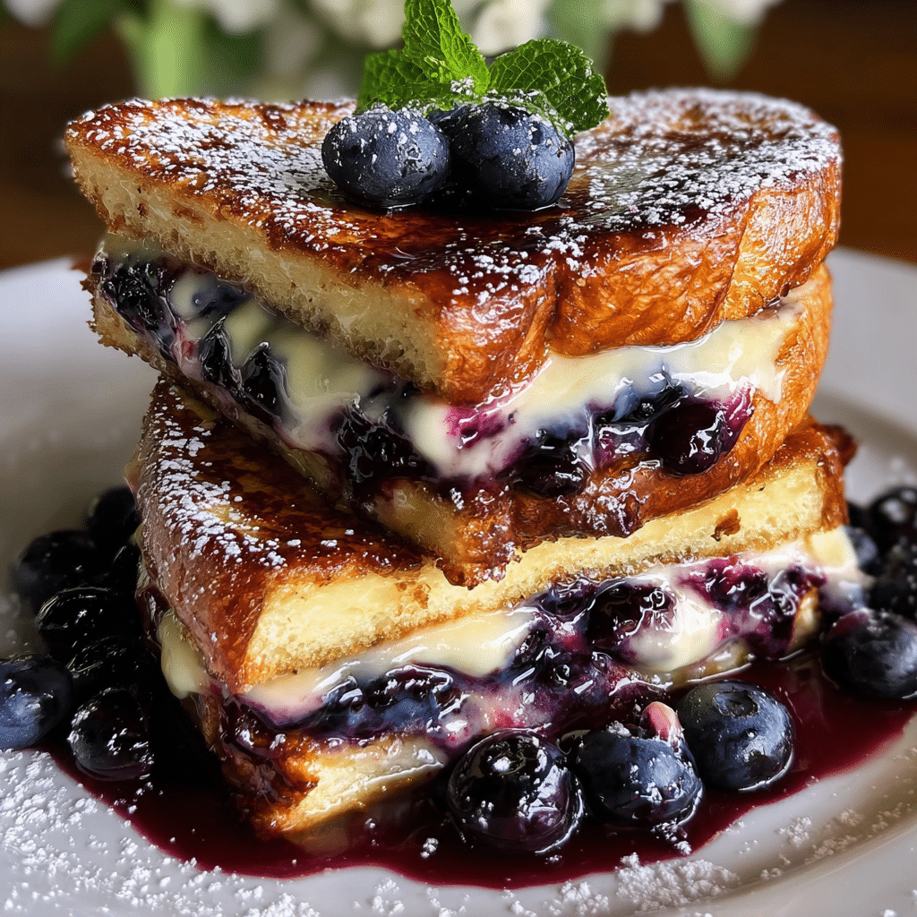 Blueberry Cheesecake Stuffed French Toast