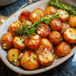 Thanksgiving Garlic Roast Potatoes