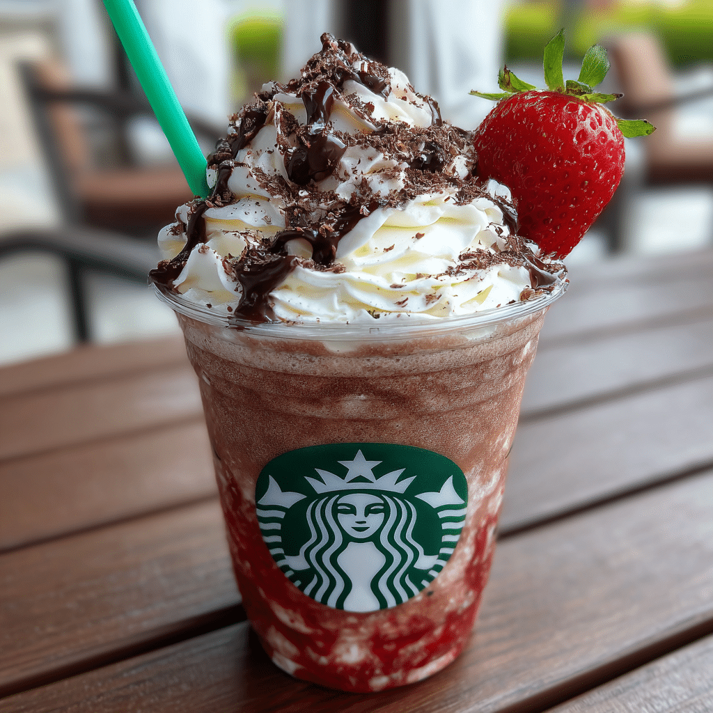Chocolate Strawberry Frappe