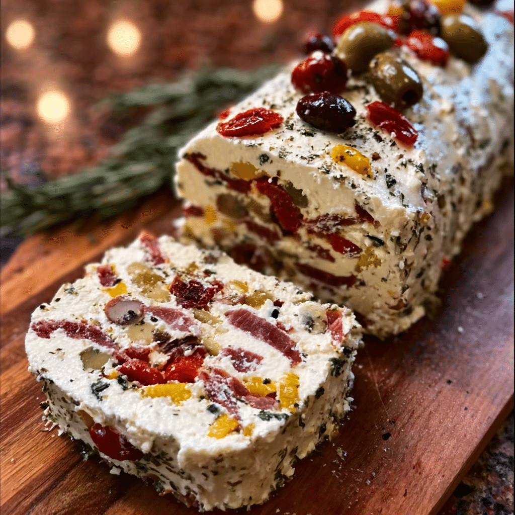 Antipasto Cream Cheese Log