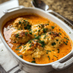 Best Tomato Soup with Cheddar Bay Dumplings