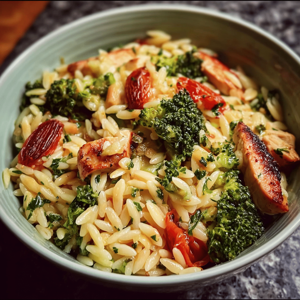 Easy & Healthy Orzo Chicken Dinner