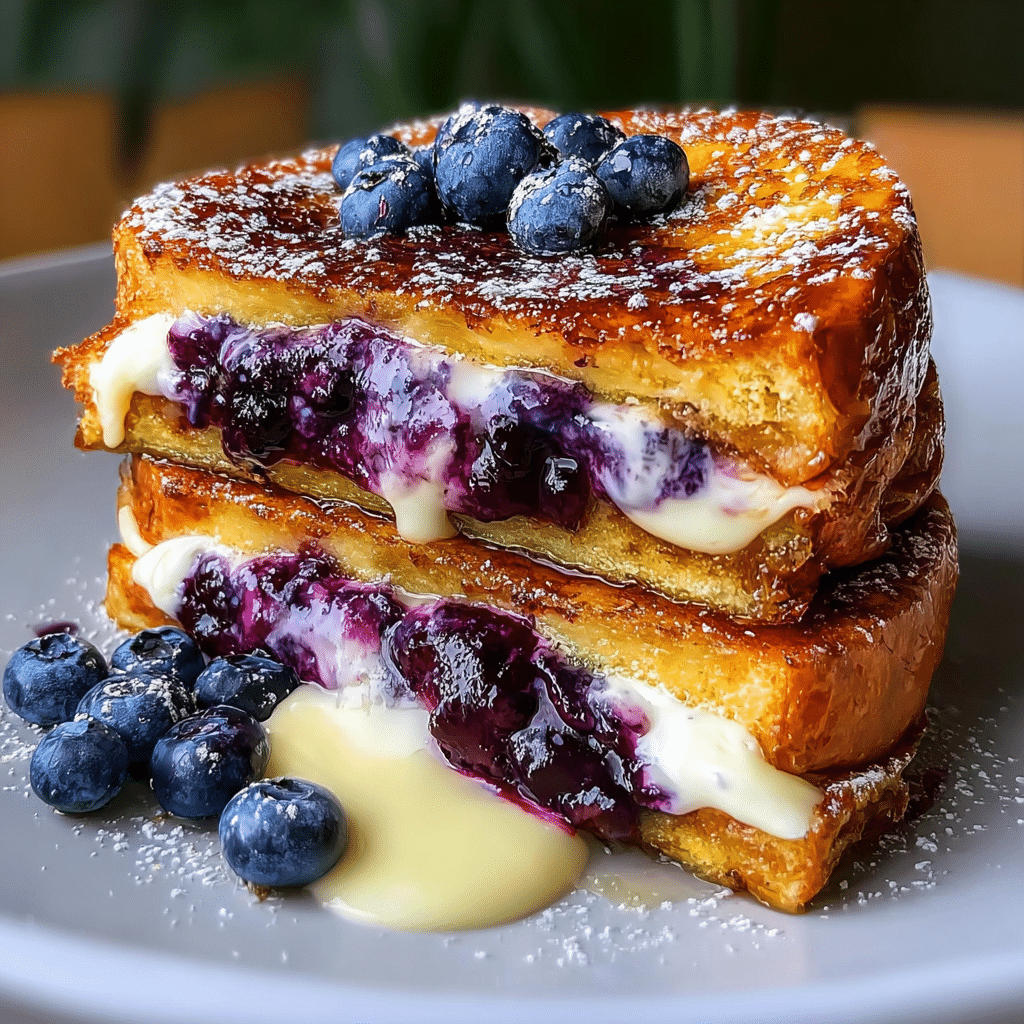 Blueberry Cheesecake Stuffed French Toast