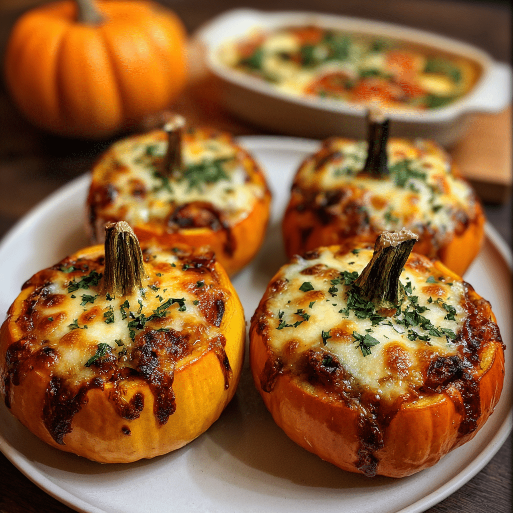 Easy Pizza-Stuffed Pumpkins