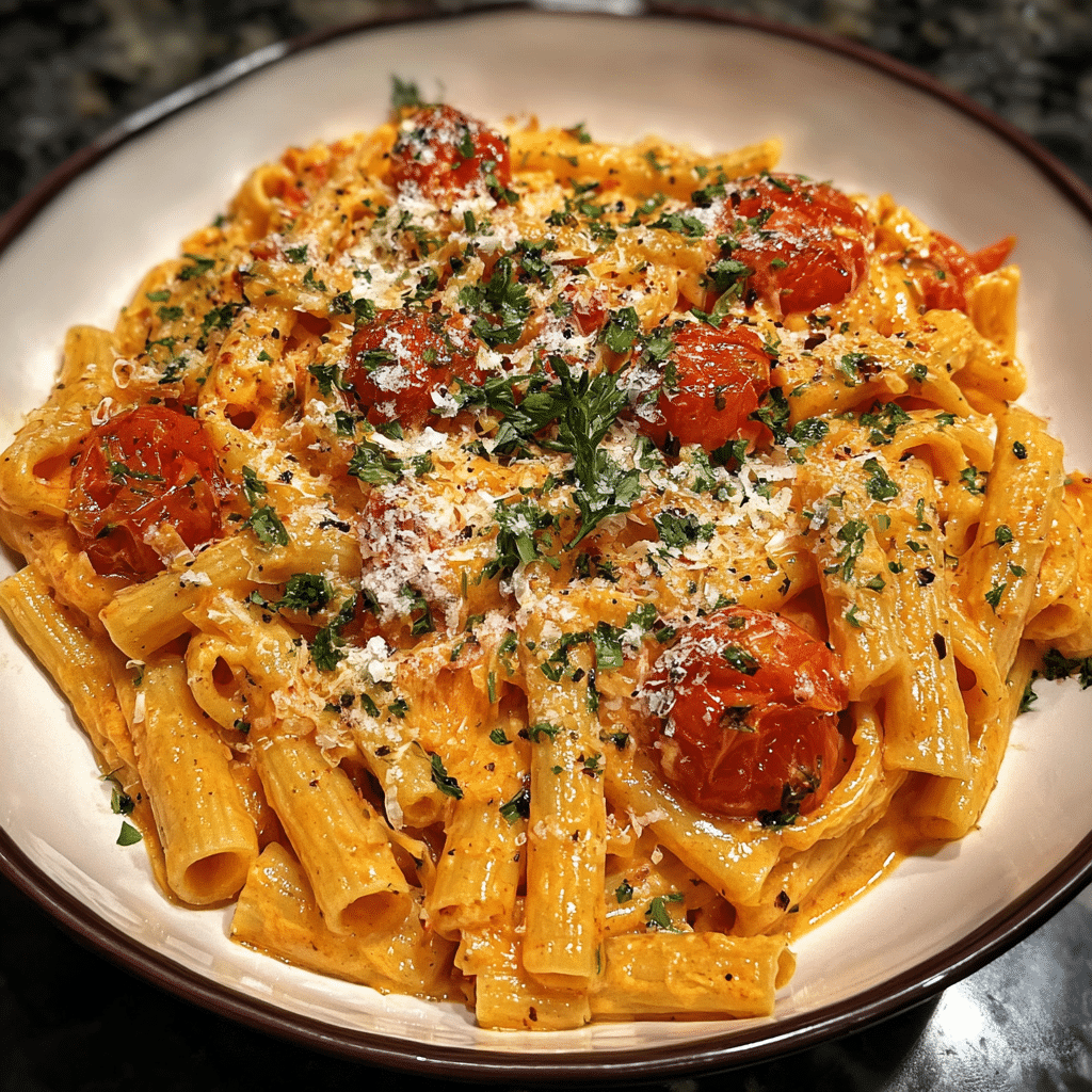 Creamy Tomato Garlic Pasta