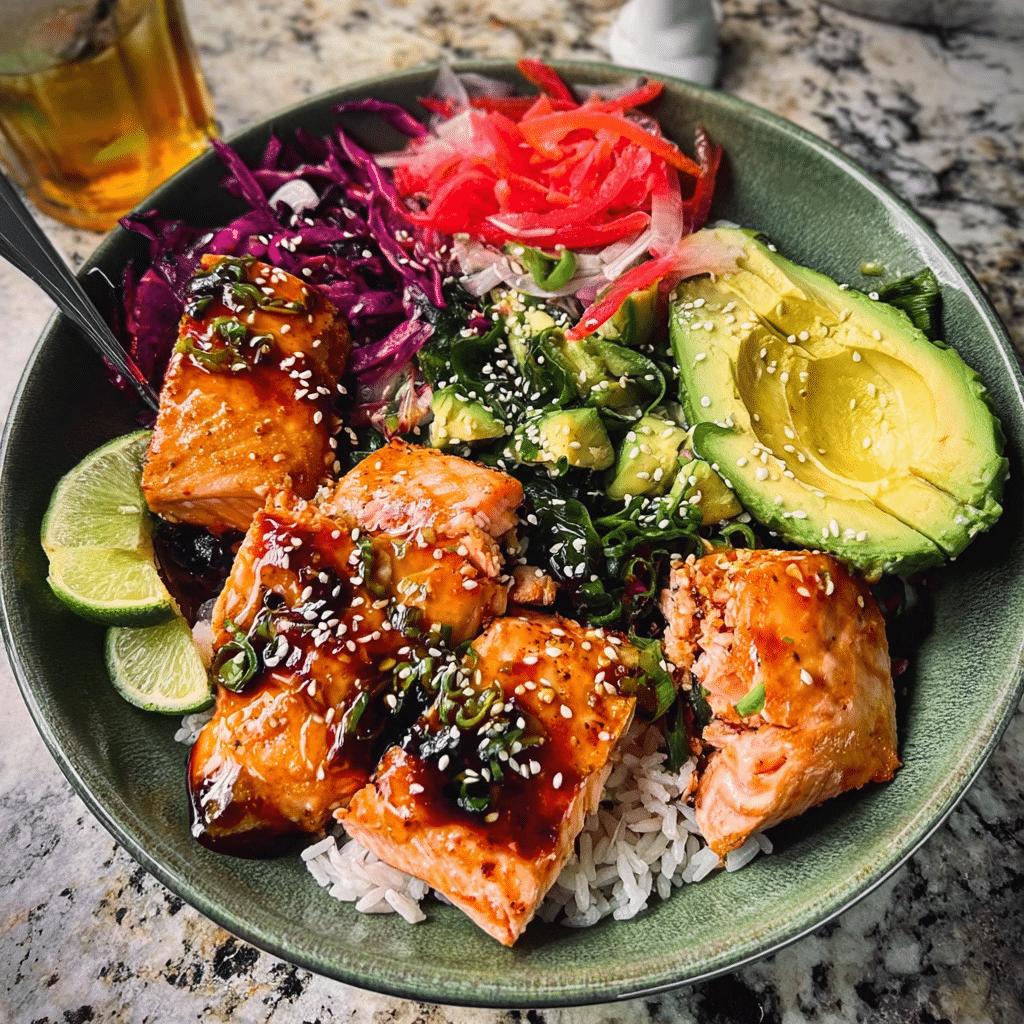 Teriyaki Salmon Bowls