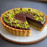 Dubai Chocolate Tart with Pistachio Kataifi Filling