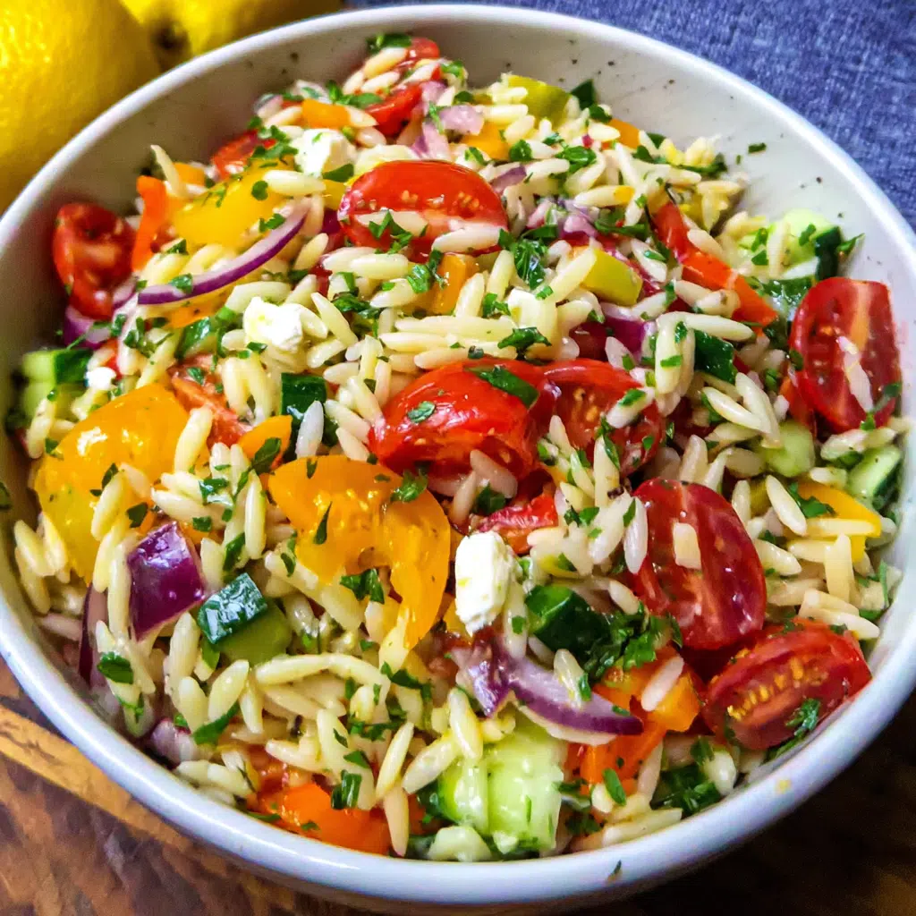 Fresh and Flavorful Rainbow Orzo Salad