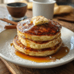 VANILLA CINNAMON BUTTERMILK PANCAKES