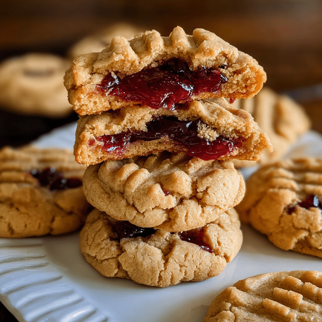 Peanut Butter and Jelly Cookies