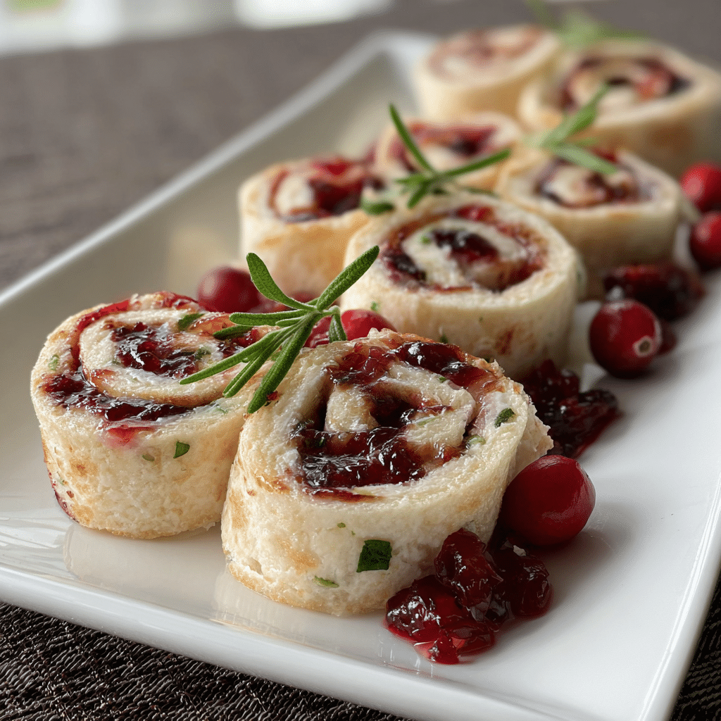 Christmas Cranberry Roll Ups Recipe