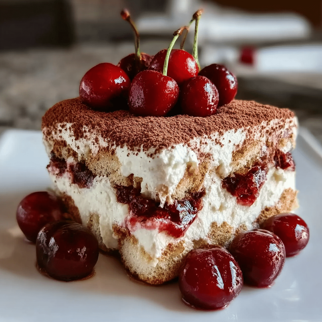 Cherry Amaretto Tiramisu