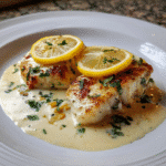Baked Cod in Coconut Lemon Cream Sauce