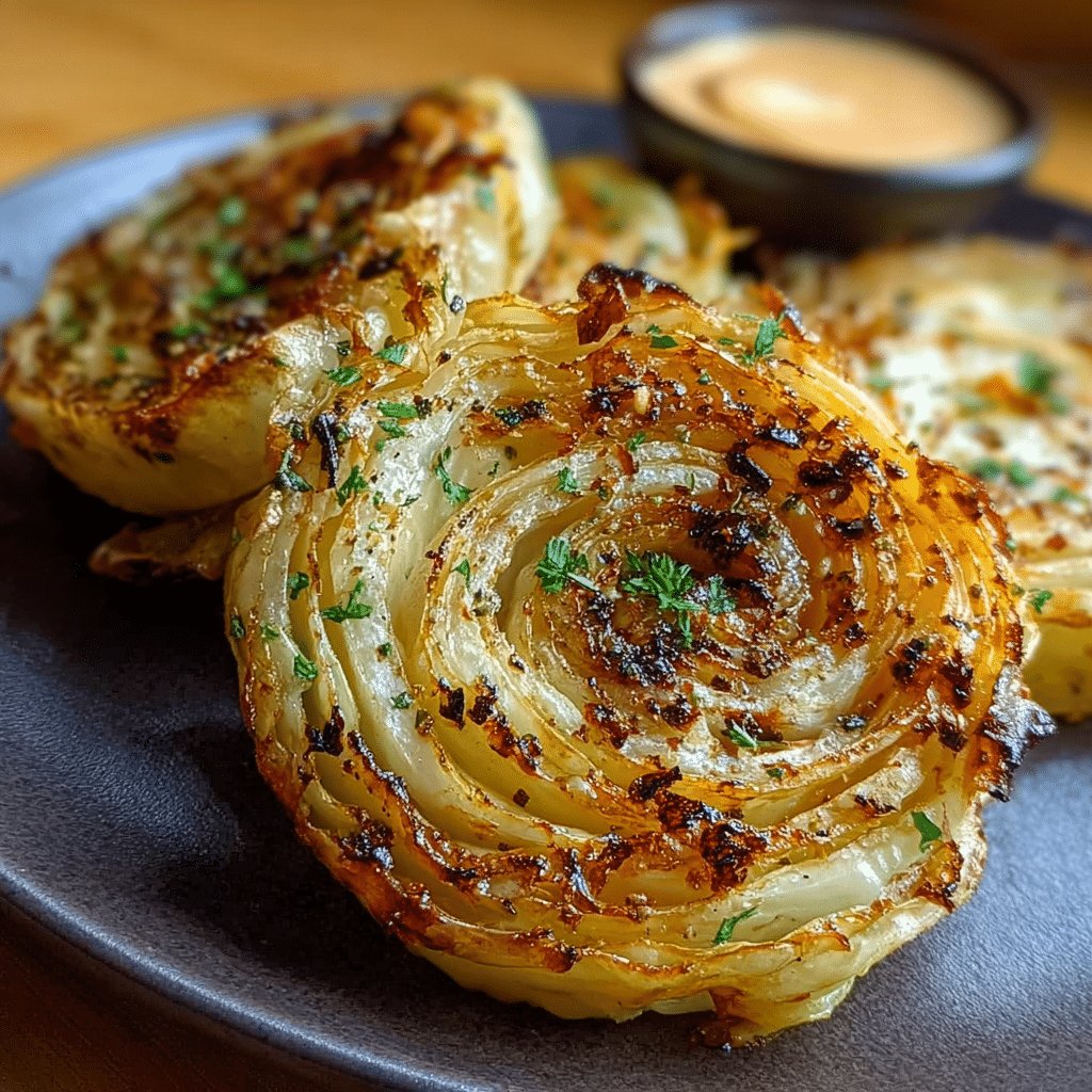Oven Roasted Garlic Cabbage Steaks