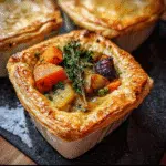 Roasted Autumn Vegetable Pot Pies