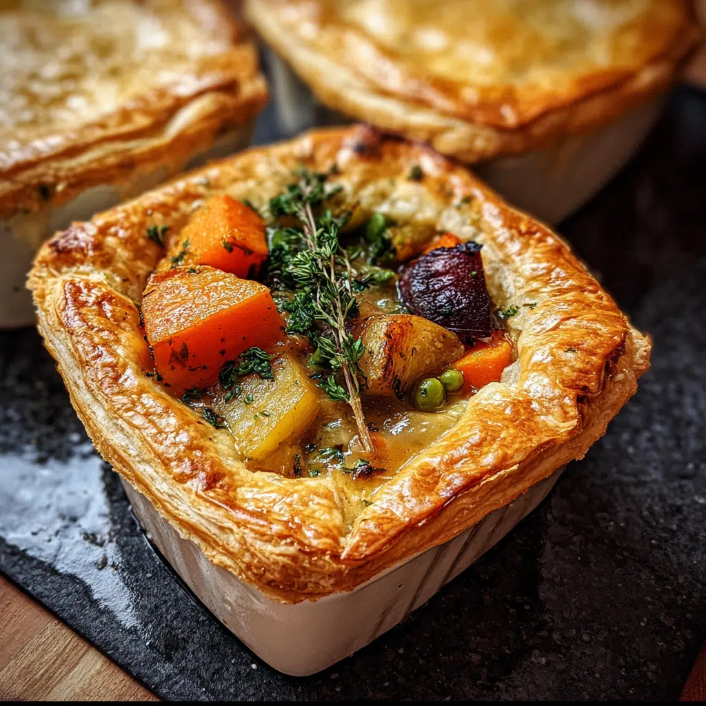 Roasted Autumn Vegetable Pot Pies